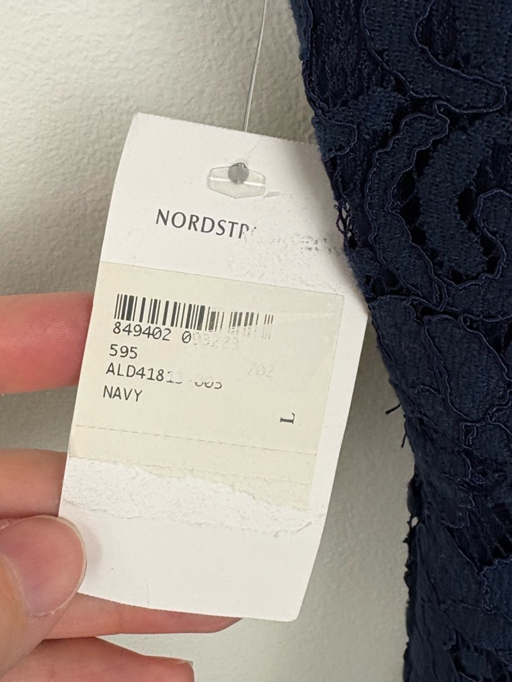NWT Astr Navy Lace Mini Dress Thin Straps size Large Bachelorette Date Night - Picture 11 of 14